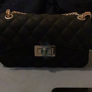 #Purse #pouch #black #goldstraps 🖤✨